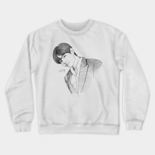 BTS V SKETCH WHITE BG Crewneck Sweatshirt